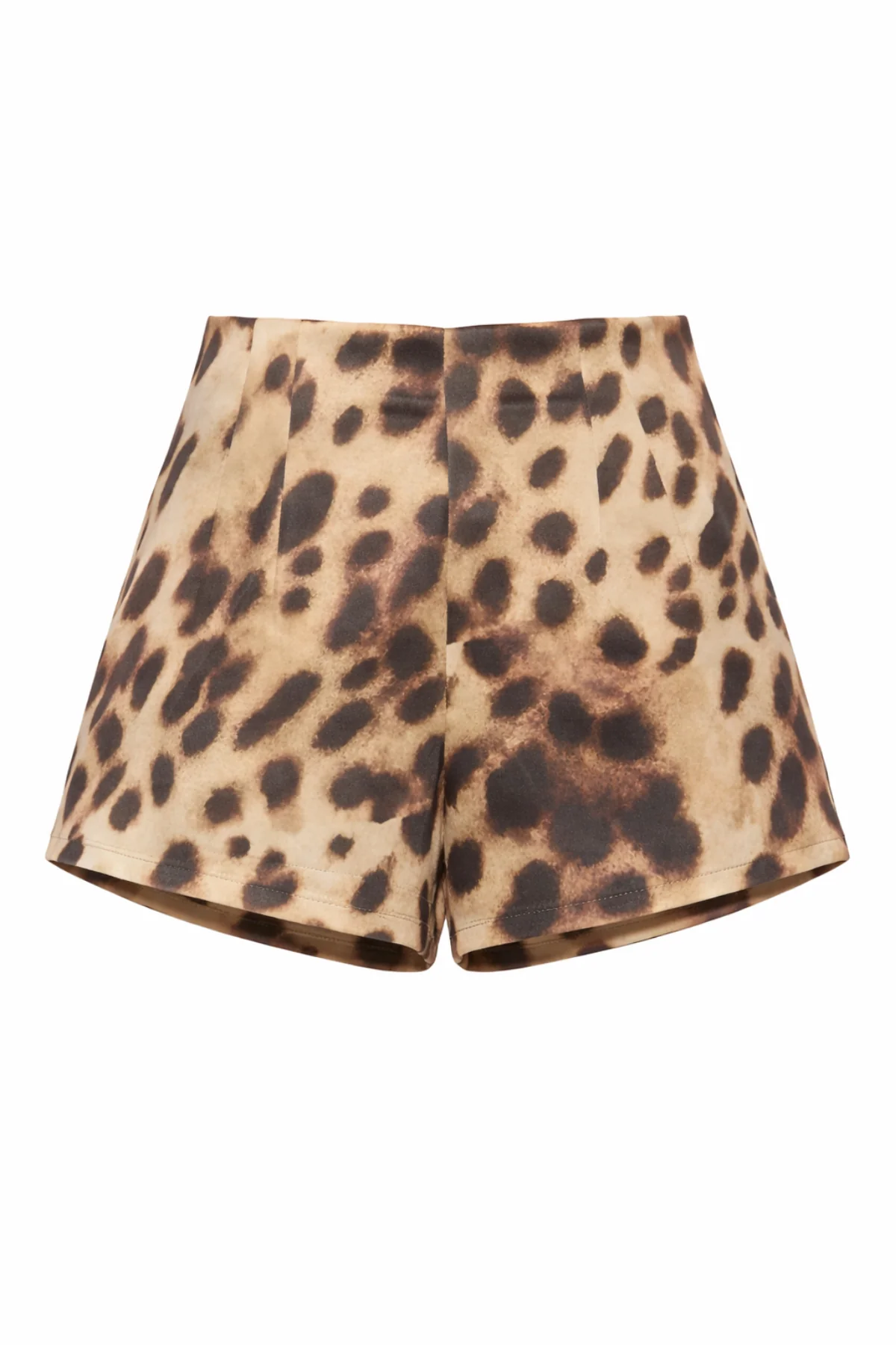 BLANCA Leopard Print Satin High Waisted Shorts - Image 6