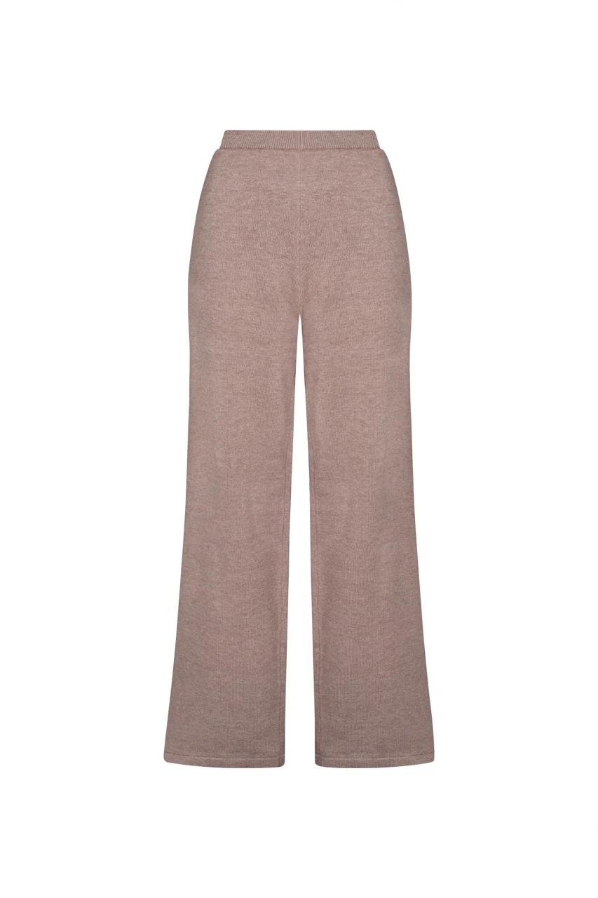 ESME Taupe Knit Trousers - Image 6