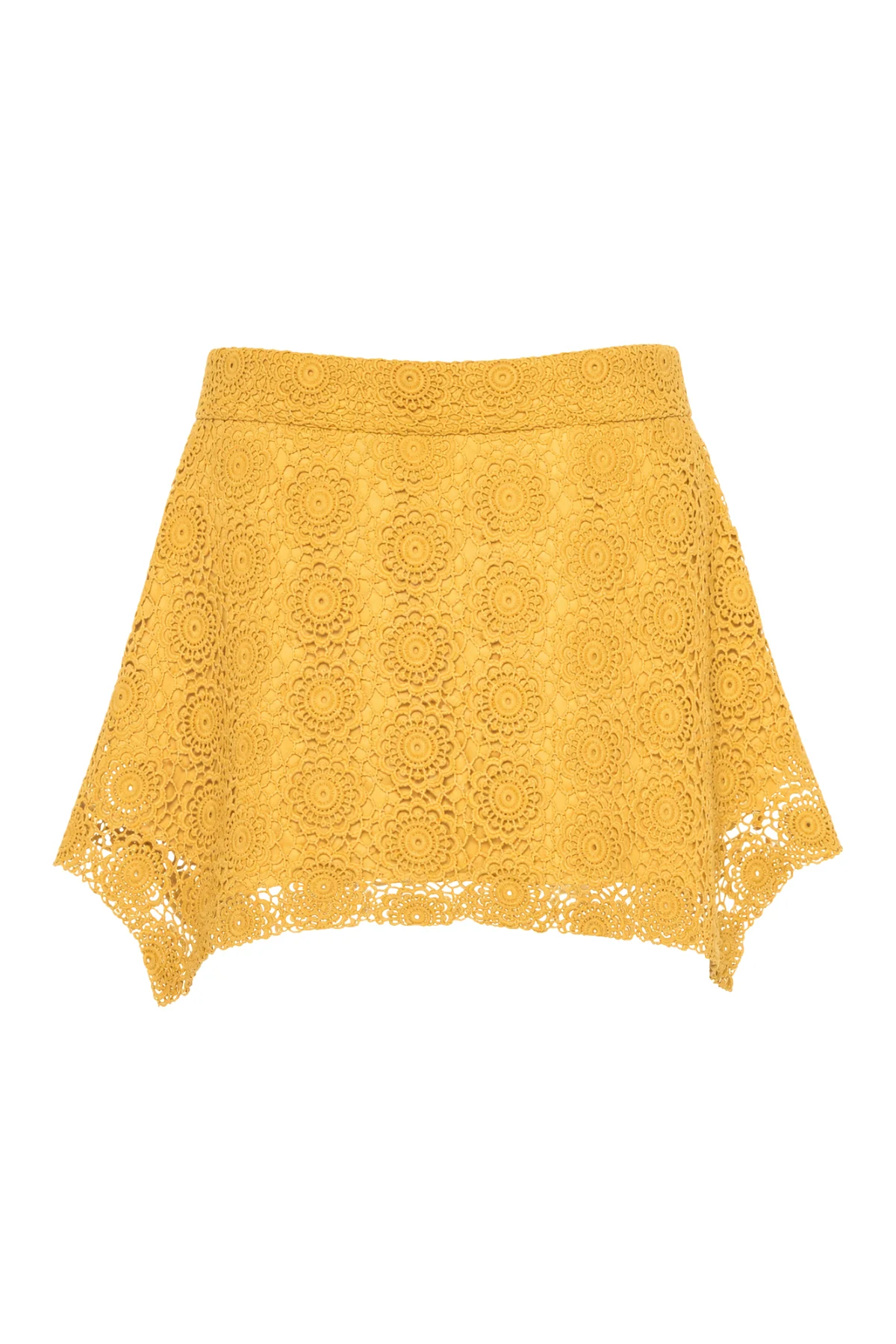 GIGI Mustard Crochet Skirt - Image 6