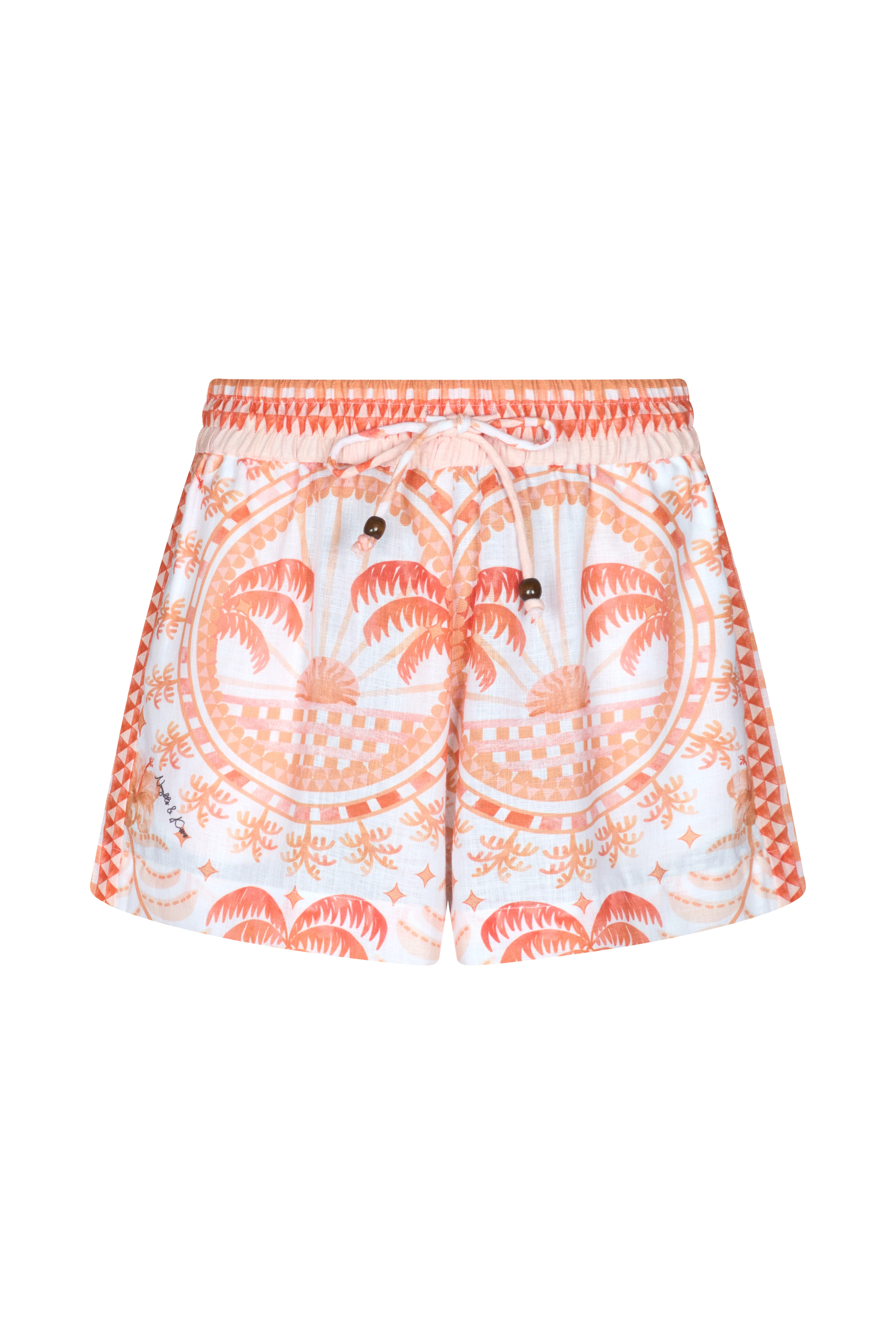 HIBISCUS ORANGE Printed Shorts - Image 8
