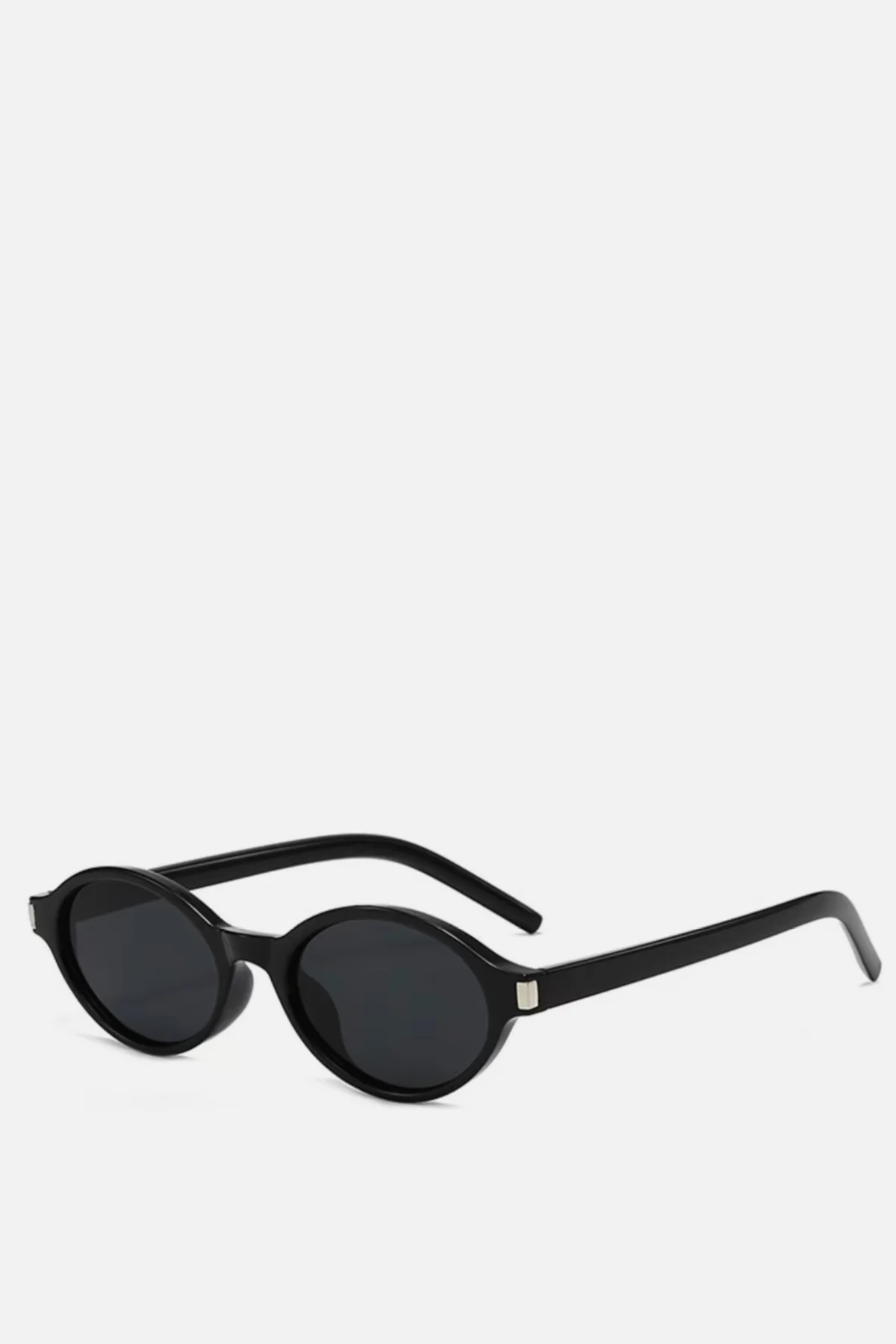 LISBON Black Tint Oval Sunglasses - Image 2