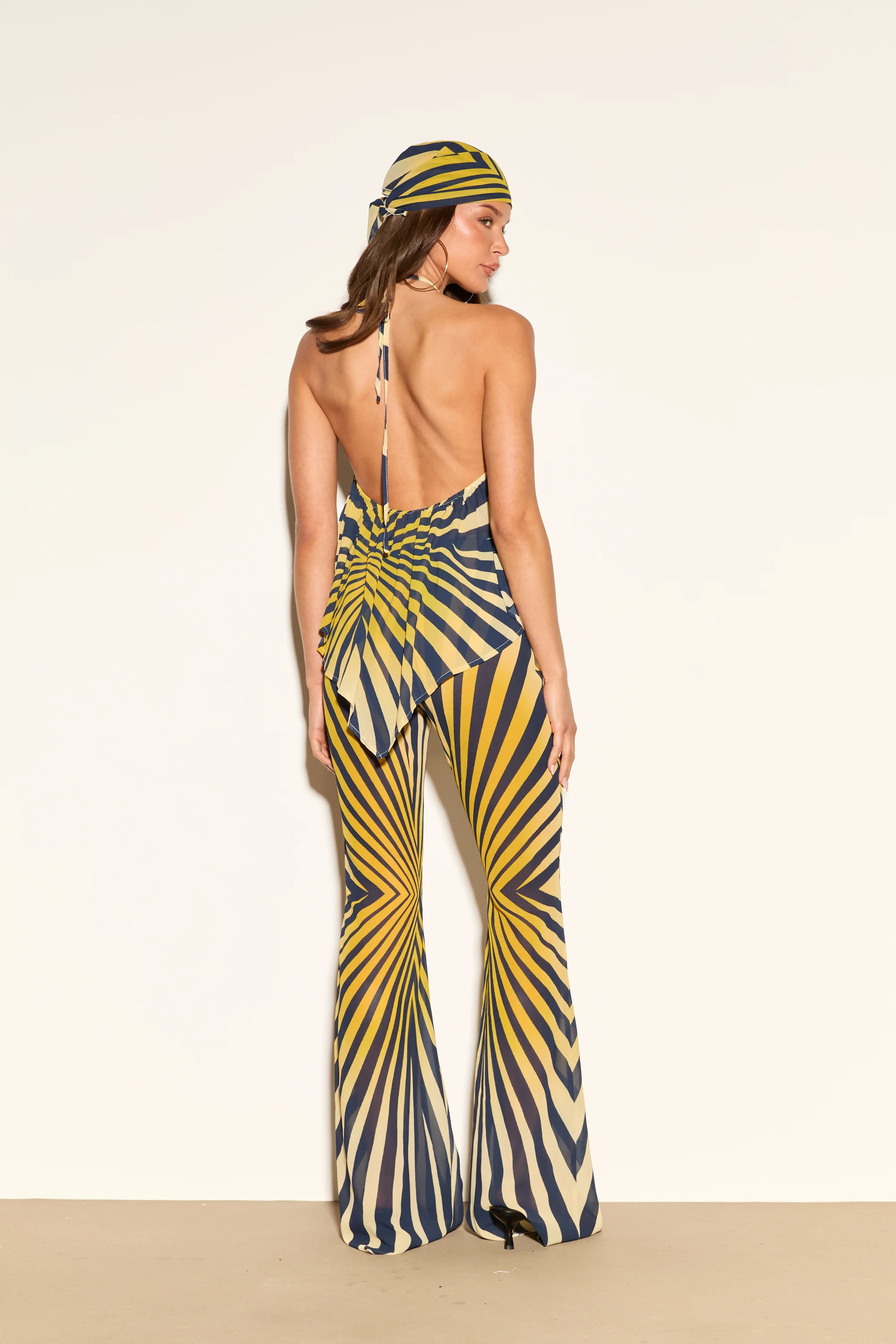 LUCILLE Zebra Print Chiffon Trousers - Image 7