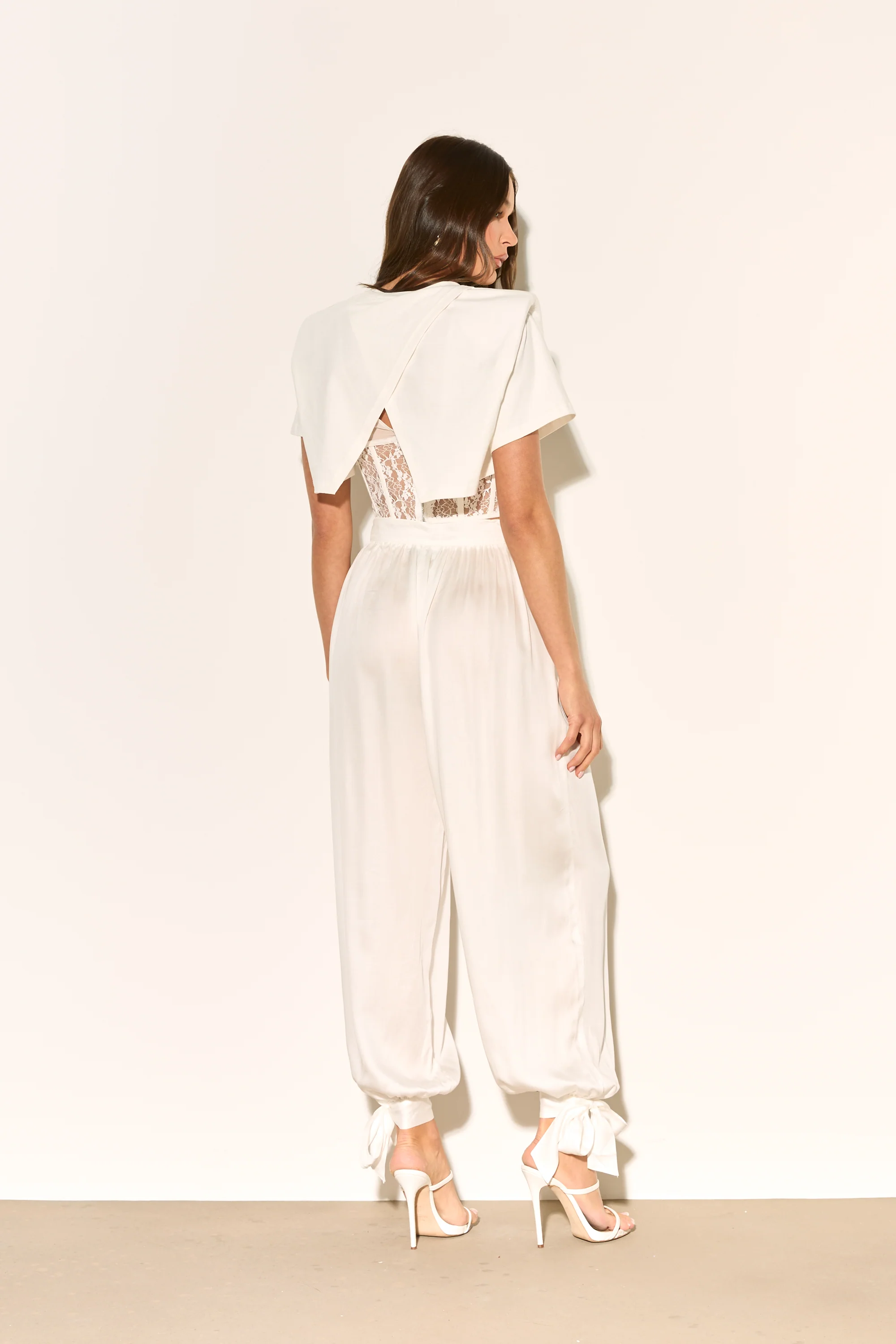 MARGOT White Balloon Trousers - Image 6