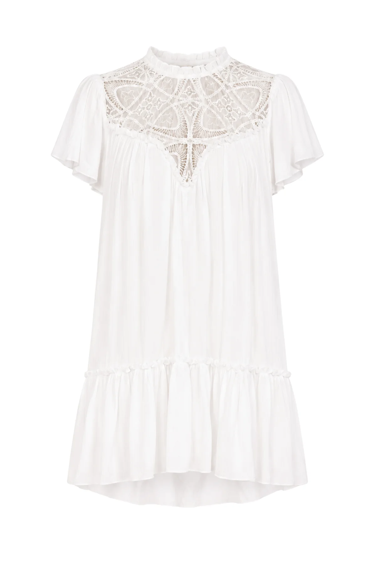 MARTA White Smock Dress - Image 6