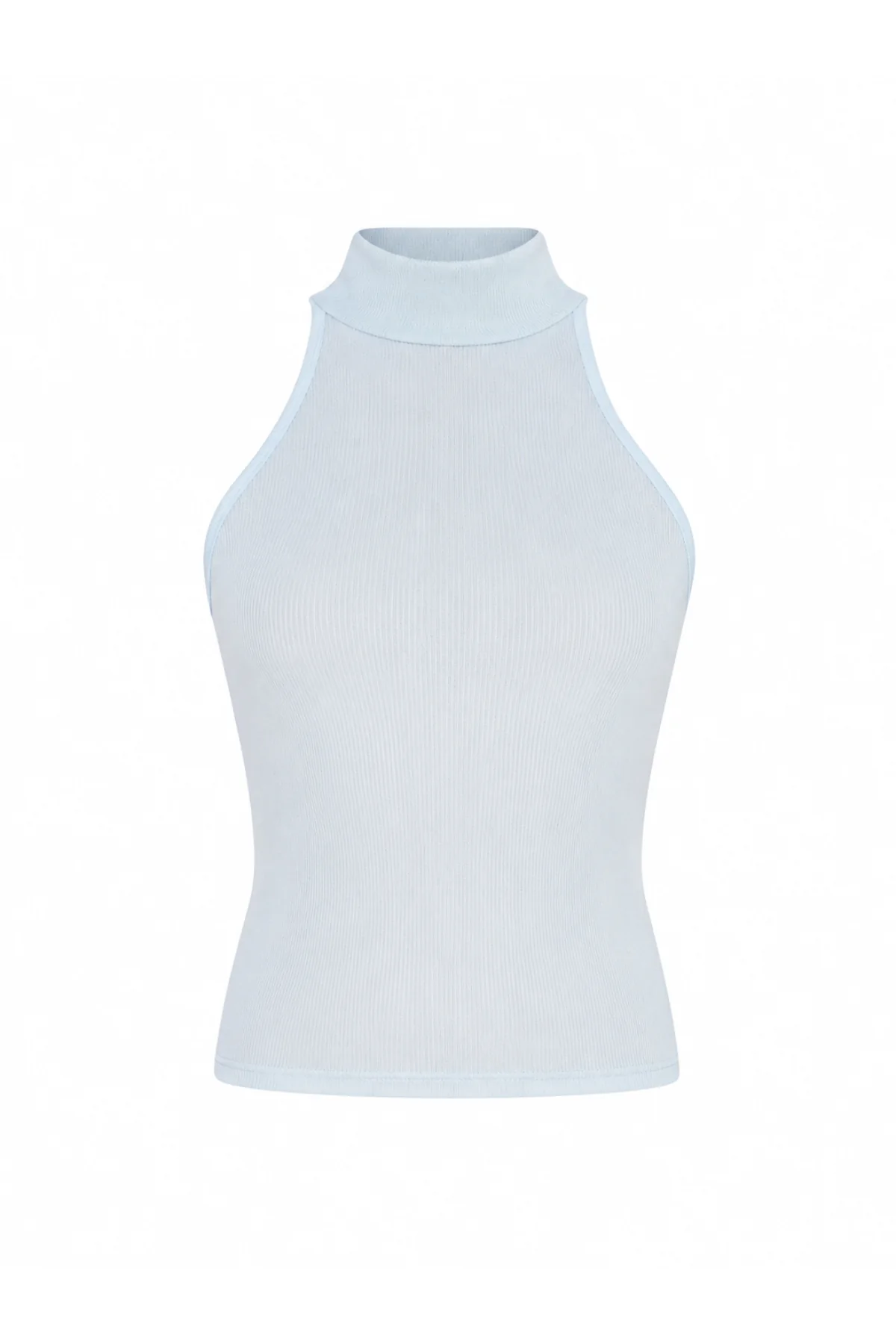 MIA Blue High Neck Racer Top - Image 8