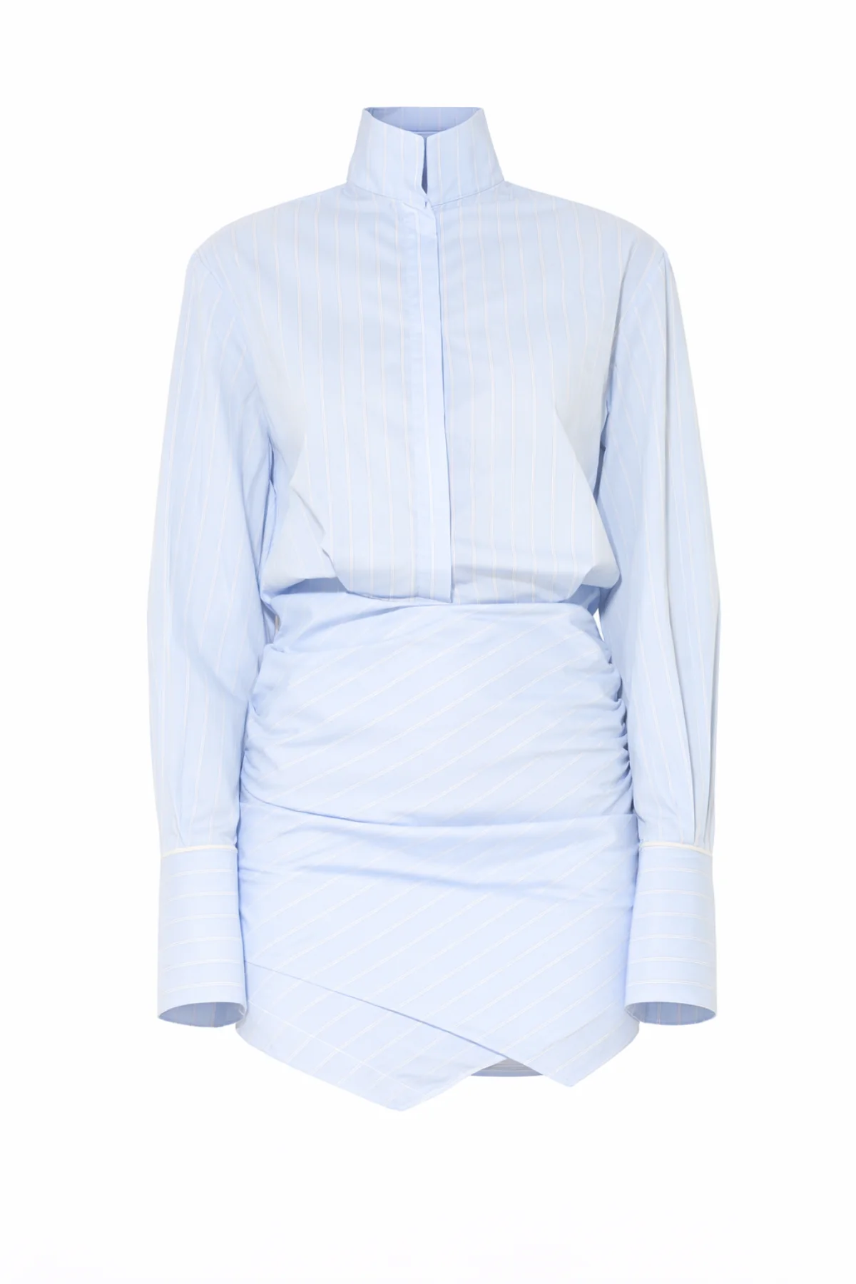 MISCHA Blue Striped Shirt Dress - Image 7