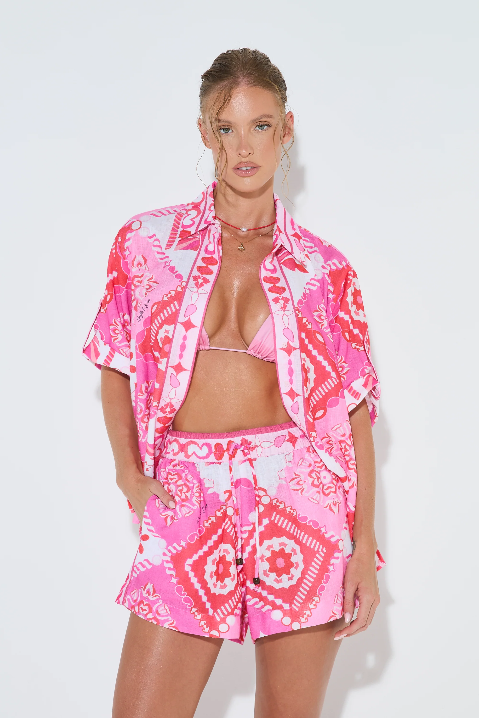 MOSAIC PINK Printed Shorts - Image 3