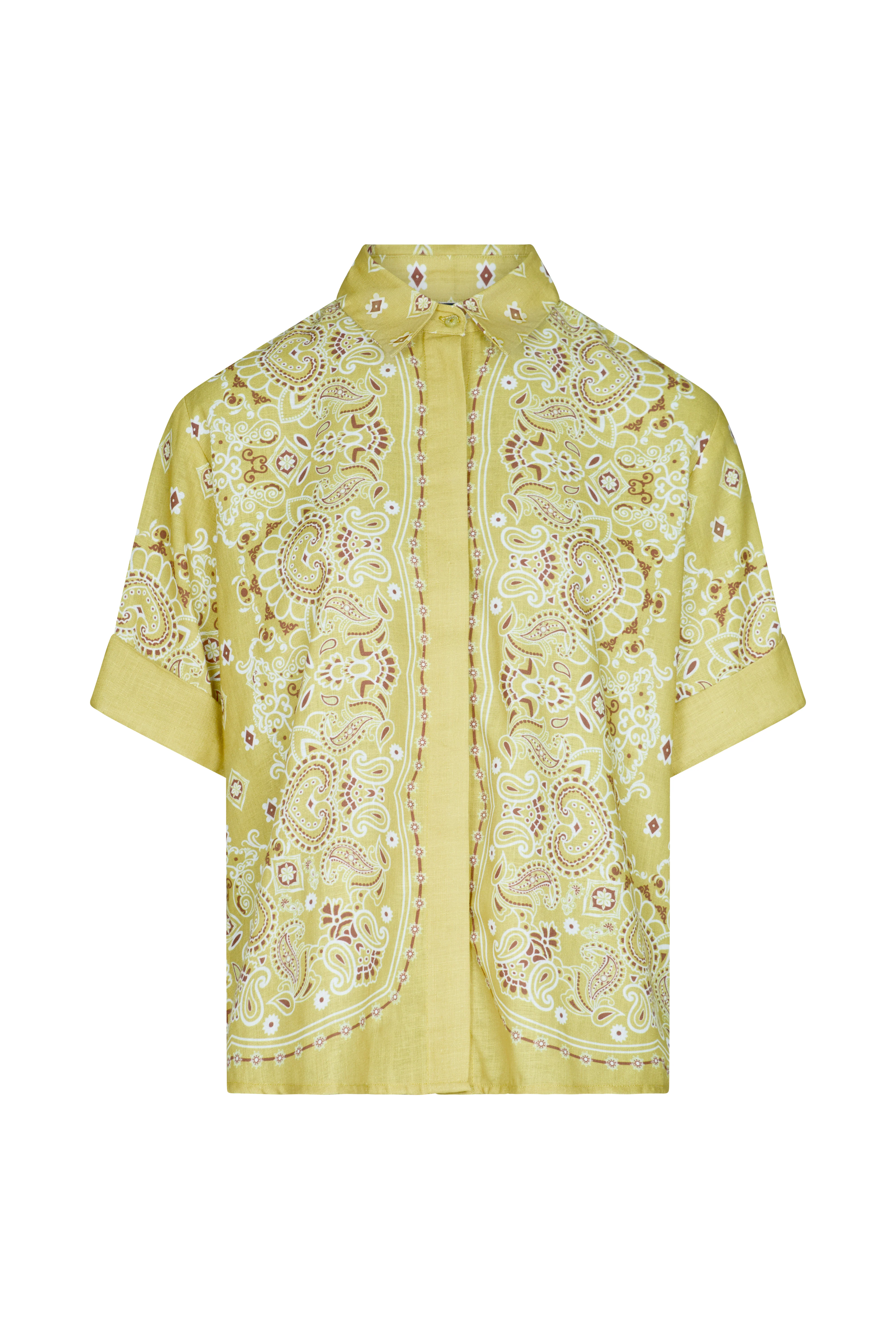 PALM OLIVE Printed Shirt - Image 7