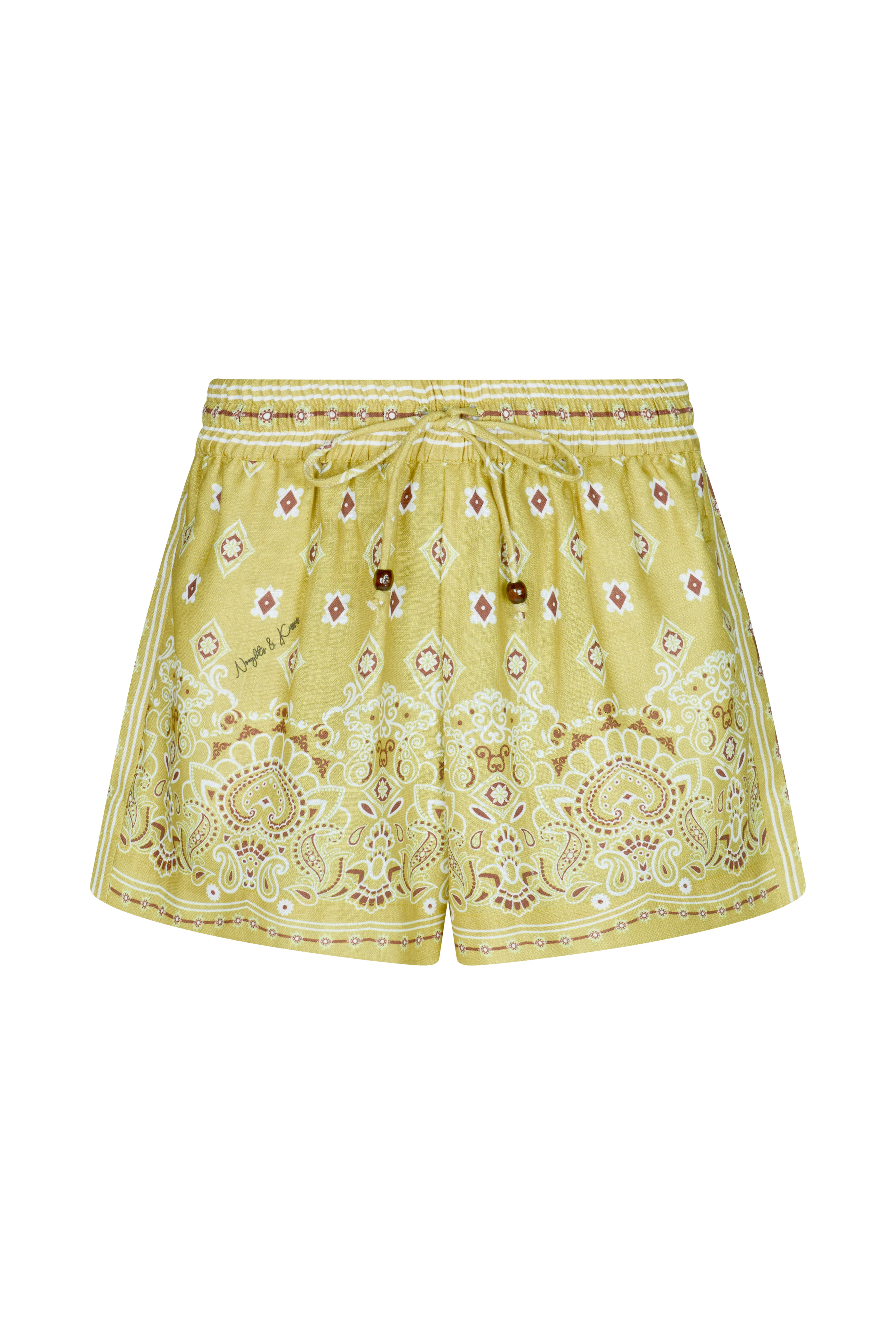 PALM OLIVE Printed Shorts - Image 5
