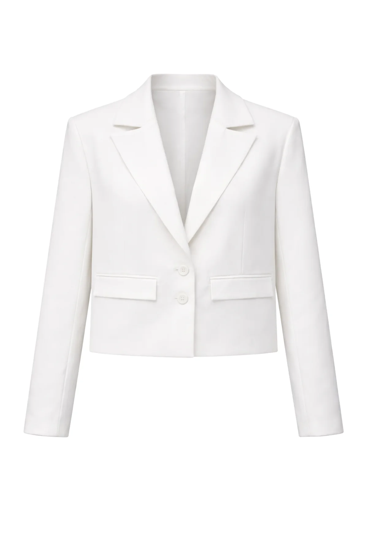 SACHA Ivory Structured Boxy Blazer - Image 9