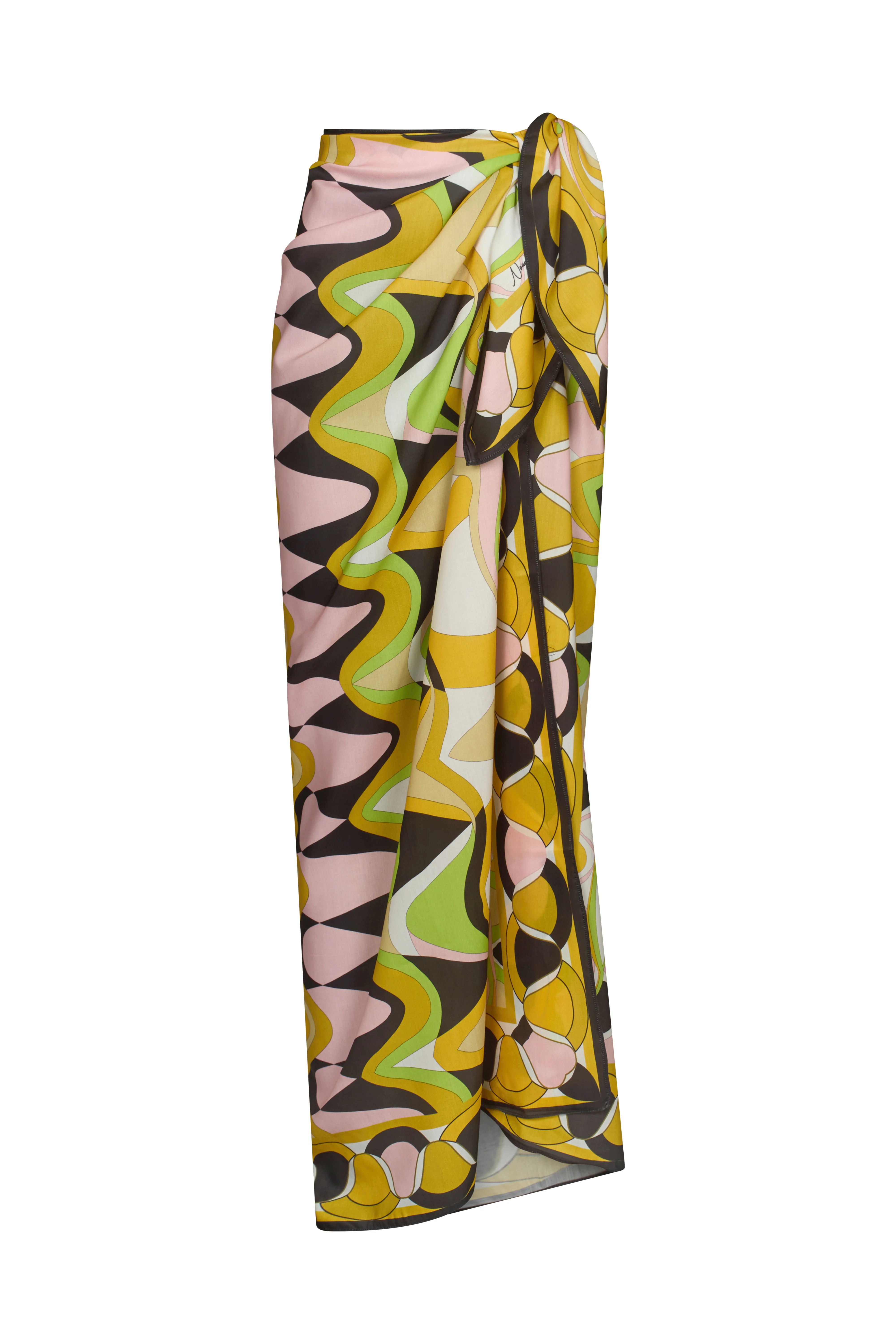 SUNDAZE Yellow Printed Sarong - Image 7