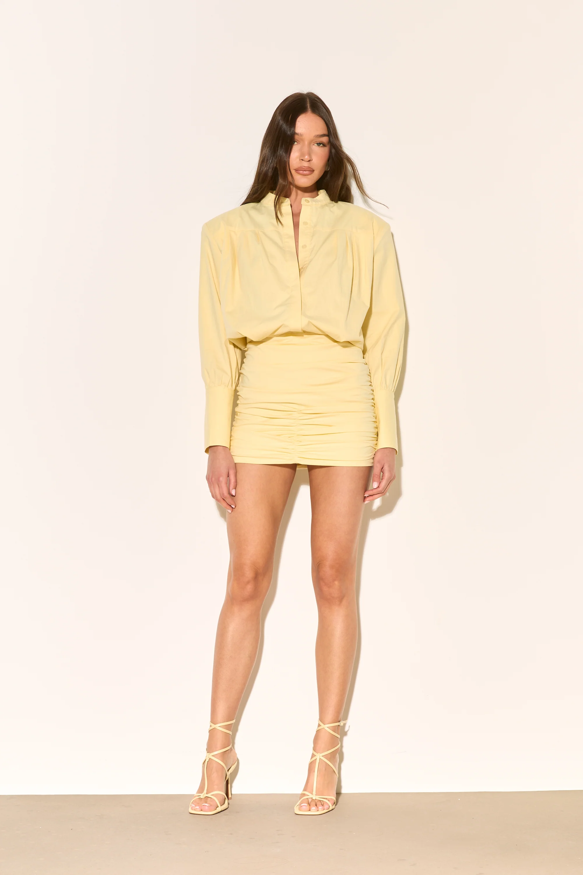 TAMIA Lemon Shirt Dress - Image 4