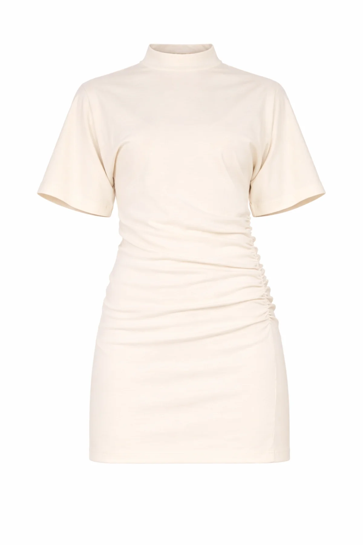 TOVA Cream Structured T-Shirt Dress - Image 6